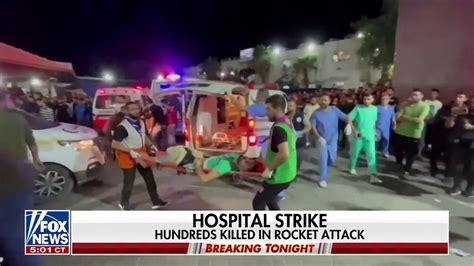 Israel, Hamas point fingers after hospital destroyed in bombing